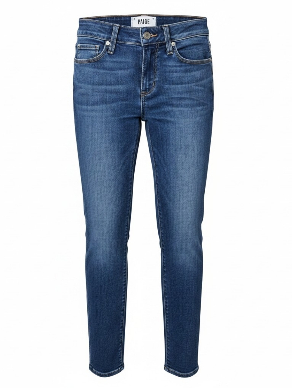 PAIGE Verdugo Ankle Skinny Jeans – Medium Wash Denim - Picture 2 of 4